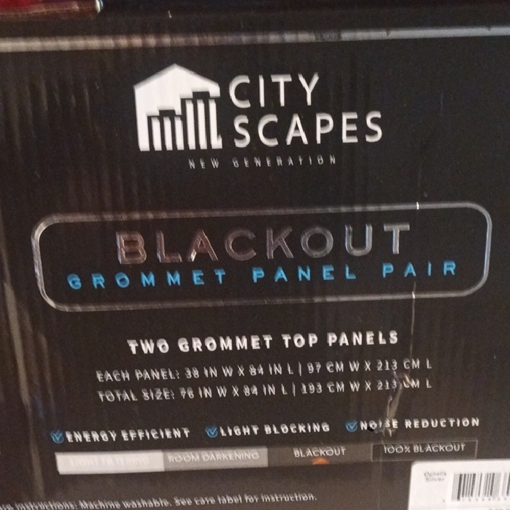 City Scapes Blackout Grommet Panel Pair